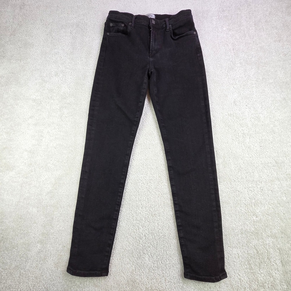 AGOLDE‎ Sophie Mid Rise Ankle Skinny Jeans Women's Size 28 Black